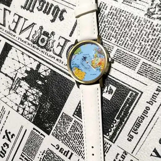 Reloj Mapamundi A Reparar Mundo Avion Unisex O para Repuestos usado