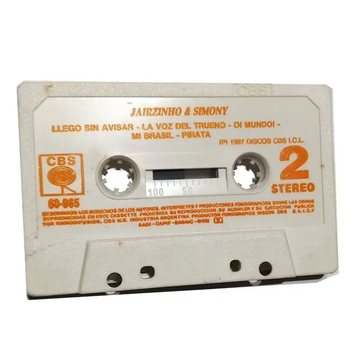 Cassette Musica Brasilera Jairzinho & Simony 80 90 Hit Retro casete retro años 90