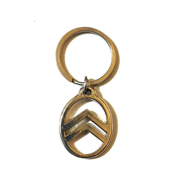 Llavero Logo Citroen Metal Plateado Auto C3 C4 Berlingo Hdi Plateado usado