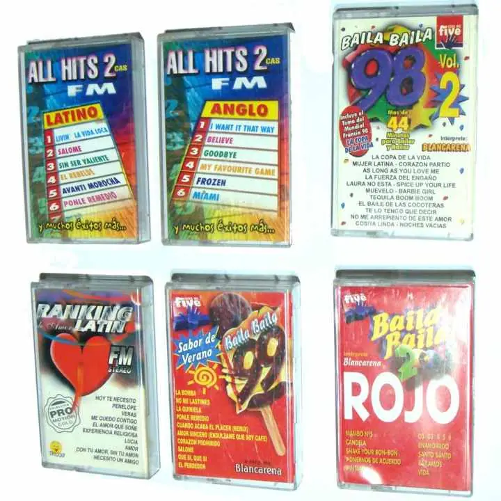 Cassettes Musica Latina Exitos 6 Cassette Hits Latinos 98 99 usados