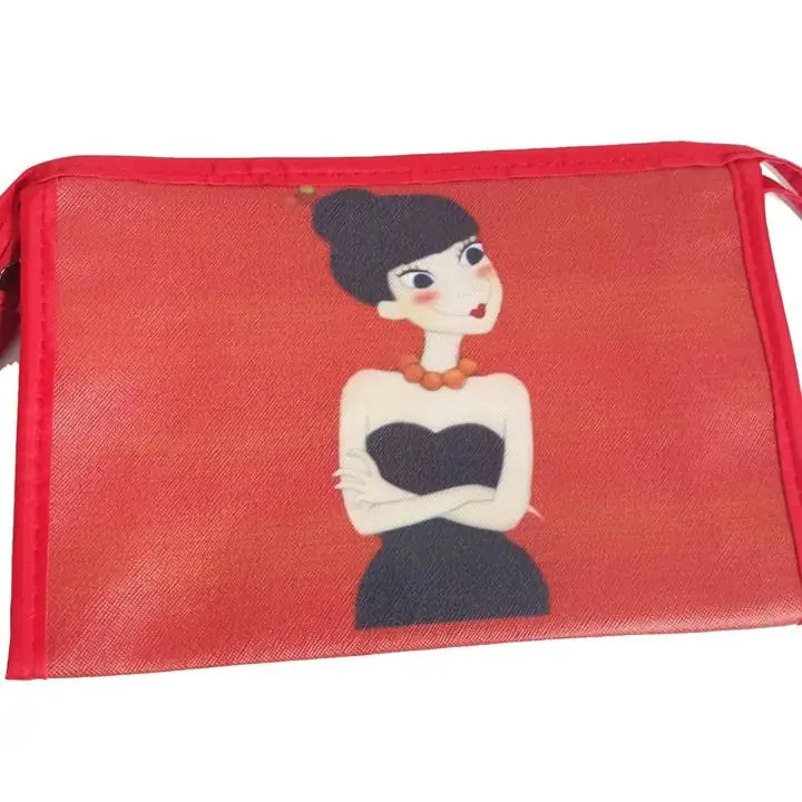 Neceser Porta Cosmeticos 23cms con Espejo Cierre Organizador nuevo cartera