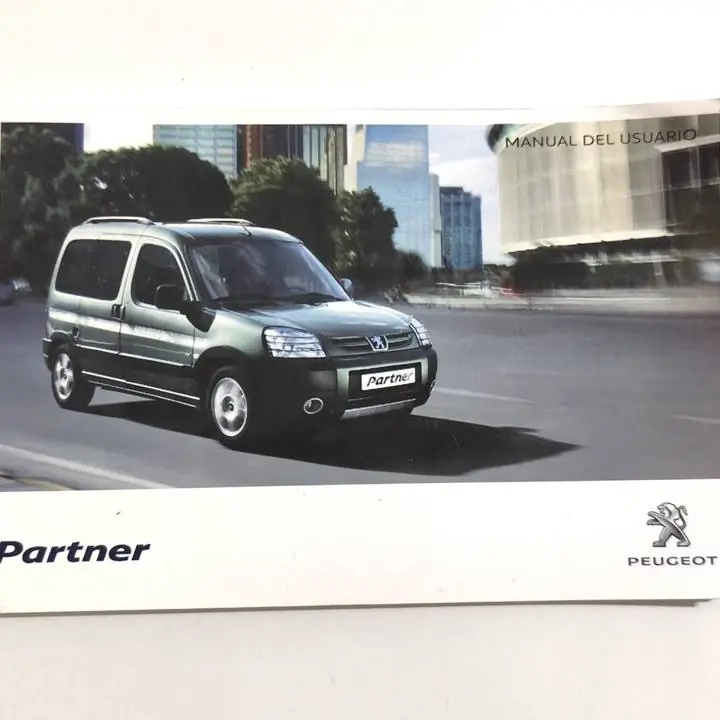 Libro del Propietario Peugeot Partner 2014 Manual Hdi Usuario usado patagonica