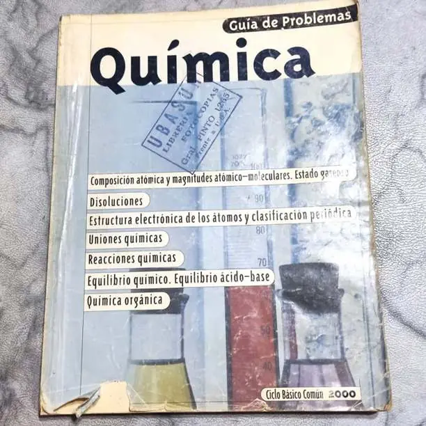Libro Guía de Problemas Química Ciclo Básico Común 2000 Usado