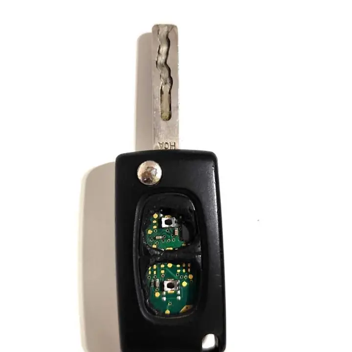 Carcasa llave citroen 2 botones para repuesto