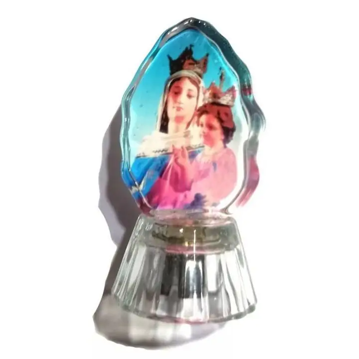 Imagen Virgen de San Nicolas Resina 7cms Figura Estatuilla usada