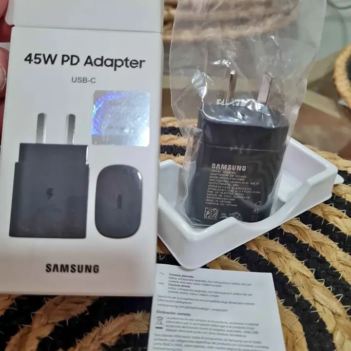 Samsung cabeza 45WAT S21, S22 , S23 S23 S25 S26 ultra , carga rapida ultra y gama A76 A56
