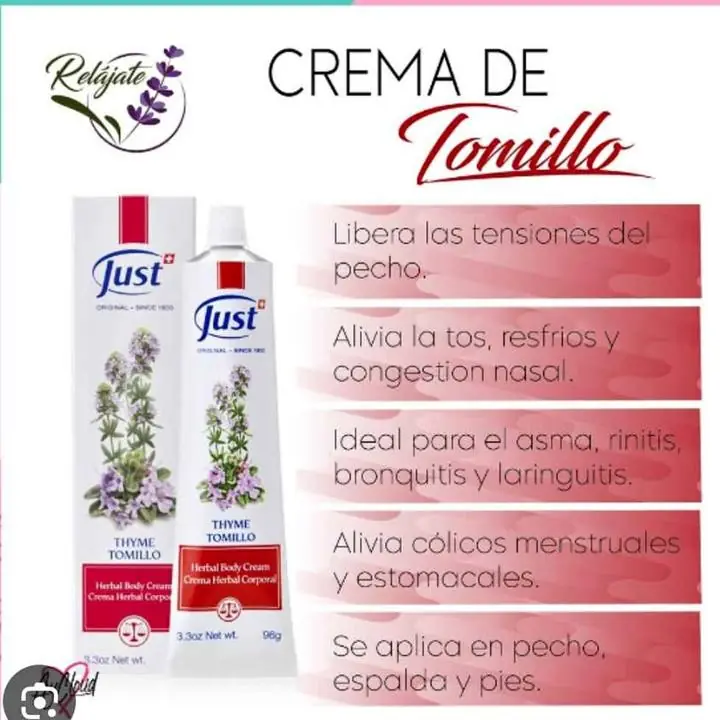 Crema tomillo 96gr Just