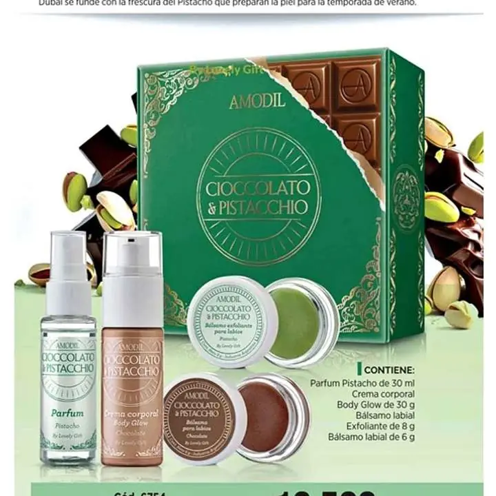 Set chocolate y pistacho Amodil