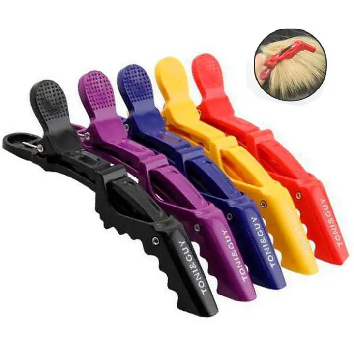 6 Broche Cocodrilo Pinza para cabello Peluquería