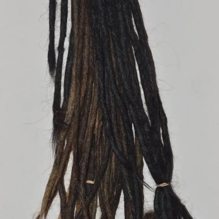 Rastas Dreadlocks extensiones 20cm pelo cabello natural humano