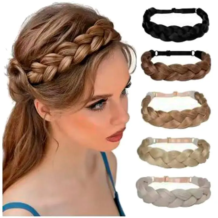 Extensión Vincha Trenza Diadema de Pelo Ideal Peinado