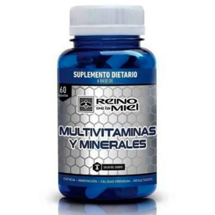 Multivitaminas y Minerales 60 Cápsulas Suplemento Dietario Reino de la Miel