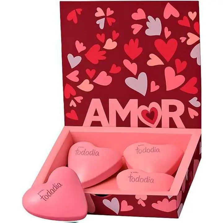 Set de Jabones Natura Tododia en caja regalo Corazones x 4u