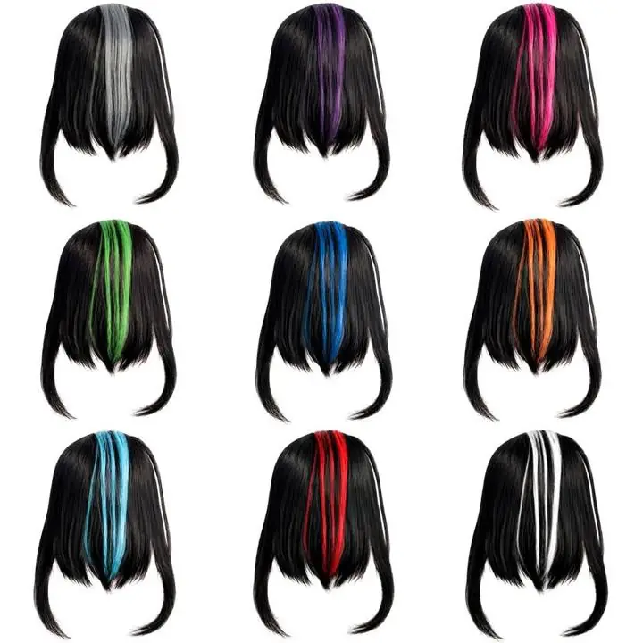 Flequillo Postizo Topper con clip 2 colores a elección