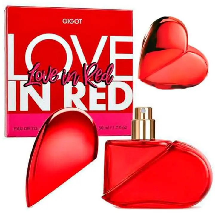 Perfume Femenino Love In Red Parfum con Feromonas Gigot 50ml