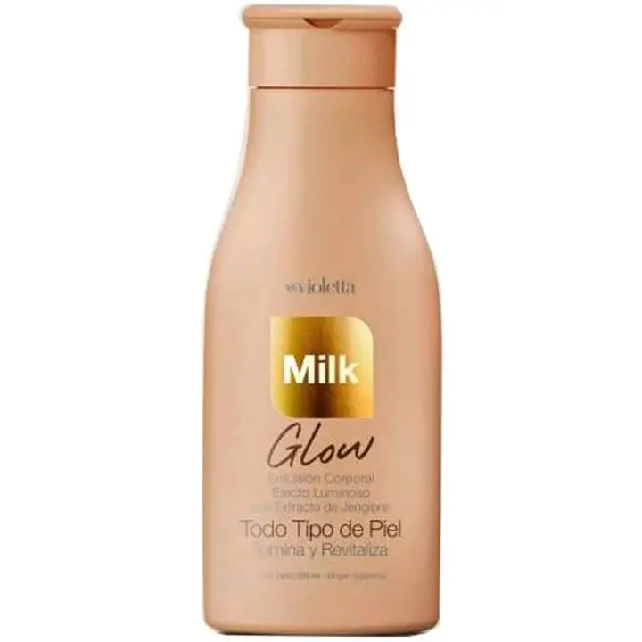 Crema Emulsión Corporal efecto glow Violetta Cosméticos