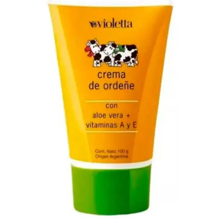 Crema de Ordeñe con aloe Vera vit A y E Violetta Cosméticos