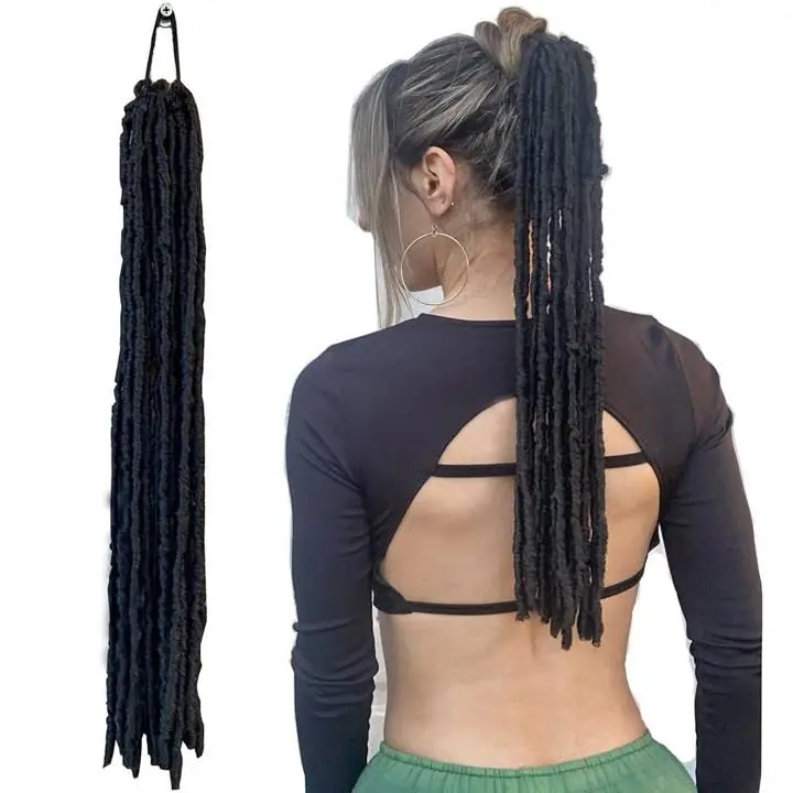 Cola de Trenza Rasta Simil Pelo Natural Kanekalon Ideal Peinado