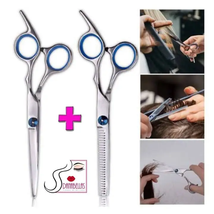 Kit tejera peluquería profesional corte navaja+ pulir 6 pulgadas