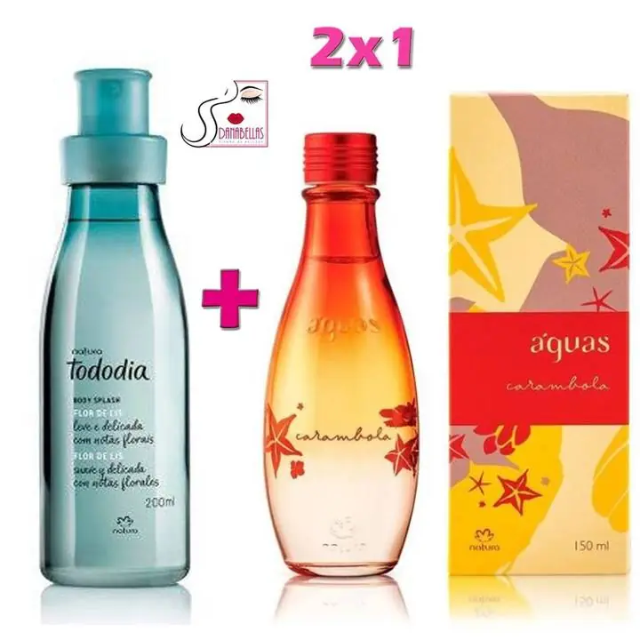Perfumes X 2u Body Splash Tododía+ Colonia Aguas Carambola