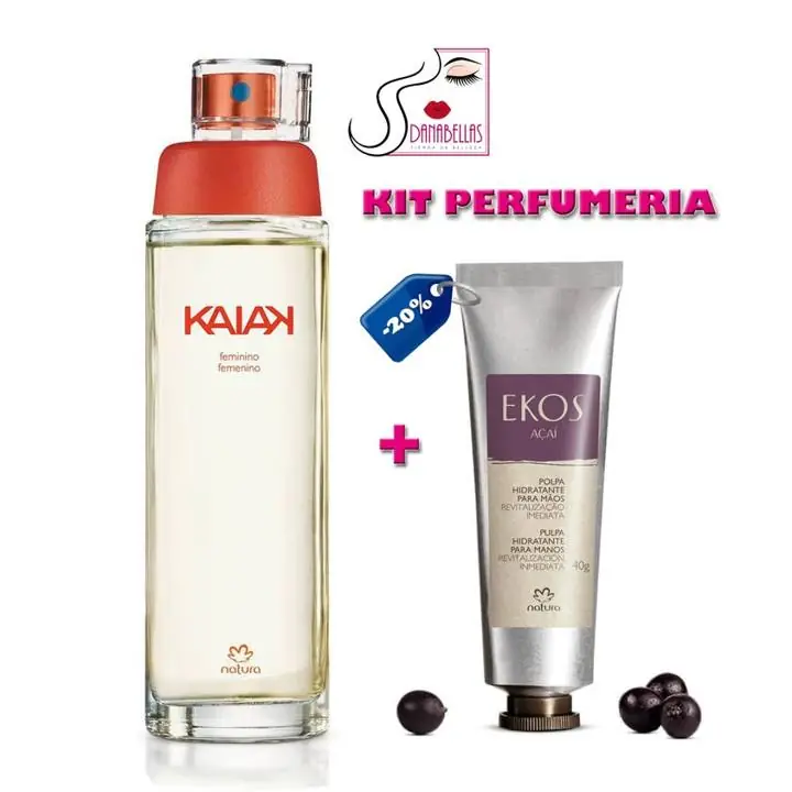 Kit x 2u Kaiak Clásico mujer+ Pulpa crema para manos Ekos Acai