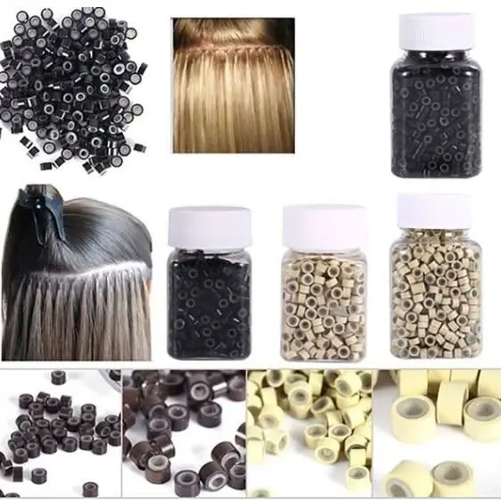 Microrings Siliconados para extensiones Cabello x 100u