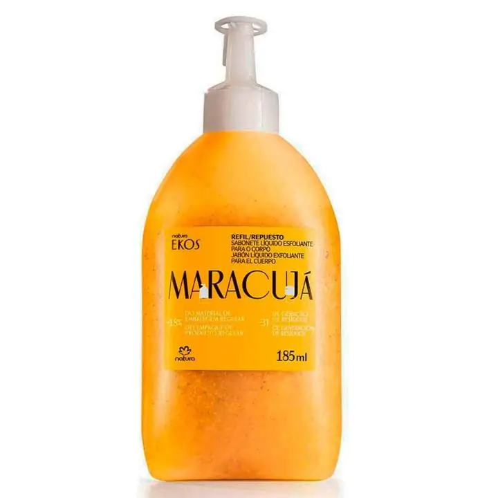 Repuesto Jabón Líquido Exfoliante Natura Ekos Maracuyá 185ml