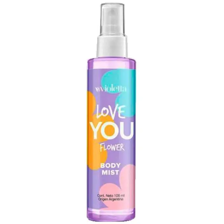 Body Splash Perfume Femenino Love You Flower Violetta Cosméticos 105ml