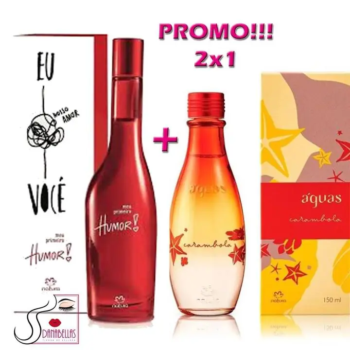 Promo Kit Perfumes Natura 2x1 Humor 1+ Aguas de Carambola