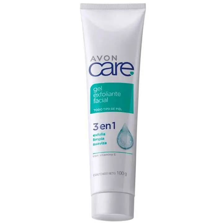 Gel Exfoliante Facial 3 en 1 Exfolia Limpia Suaviza Avon Care