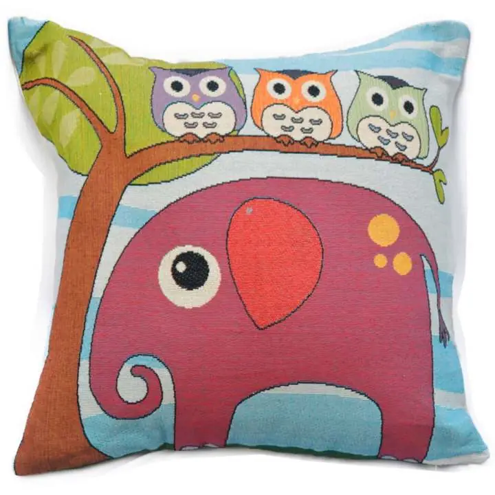Funda para Amohadón Buhos 45x45 cm