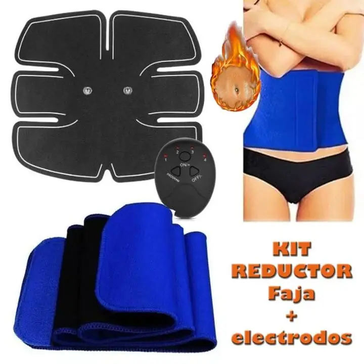 Faja reductora+ electrodos abdominales