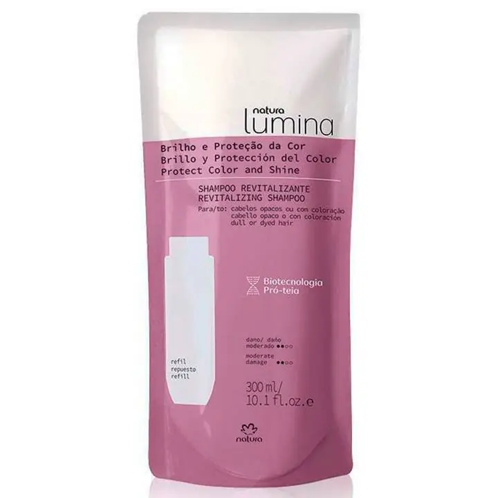 Shampoo Revitalizante Brillo y Protección del Color Natura Lumina Repuesto 300ml
