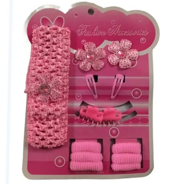 Set hebillas+ colitas+ vincha+ broches accesorios cabello niñas