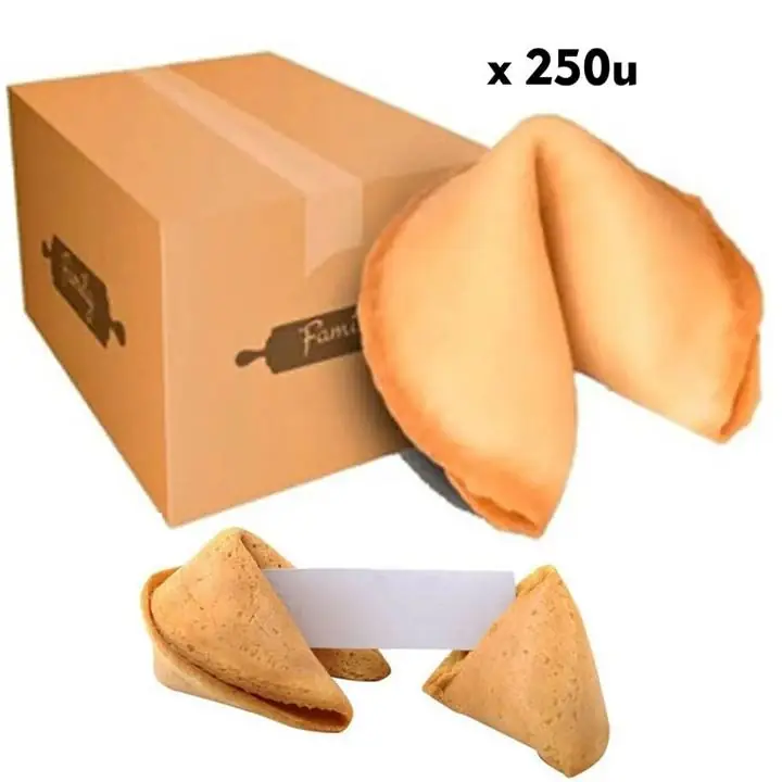 Galletas de la Fortuna a Granel caja 250 u sabor vainilla