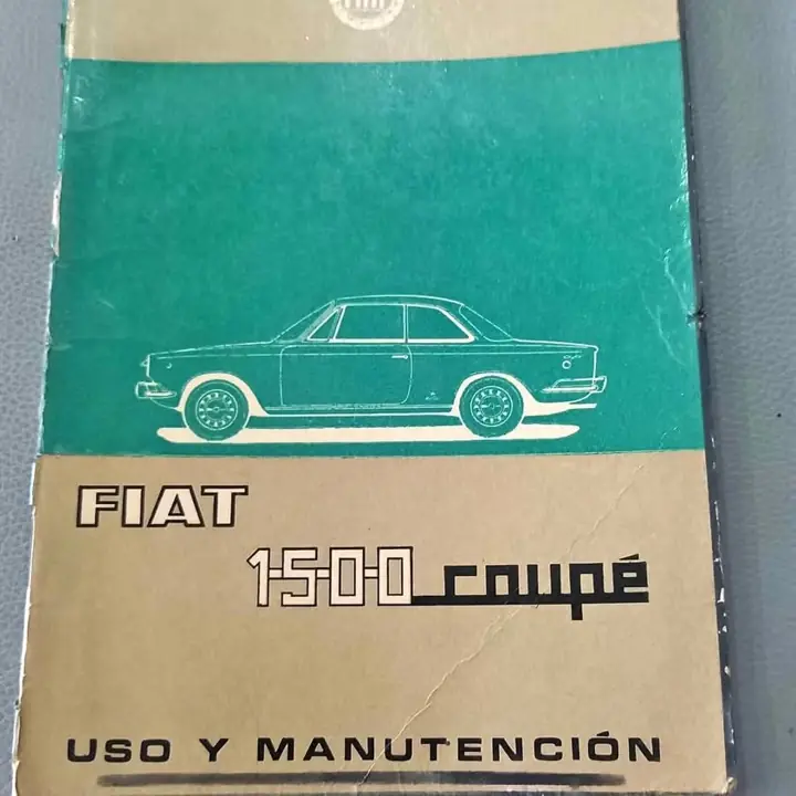 Fiat 1500 coupe manual usuario año 1967