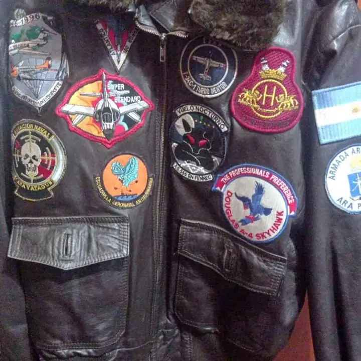 Aviador naval campera cuero