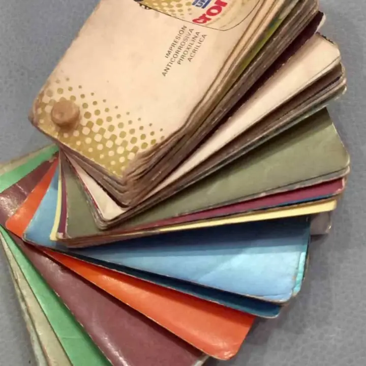 Muestrario colores automotor años 60