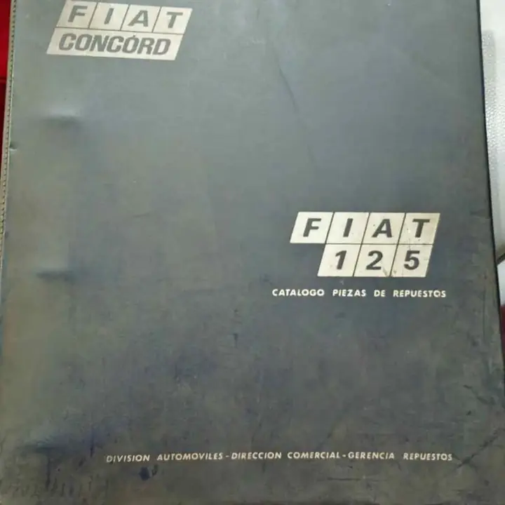 Fiat 125 berlina manual despiece de fabrica