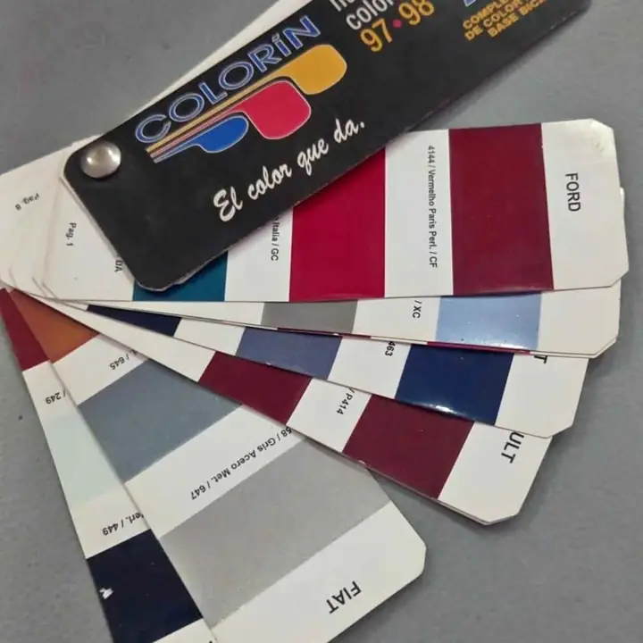 Ford renault vw fiat muestrario colores 97 98