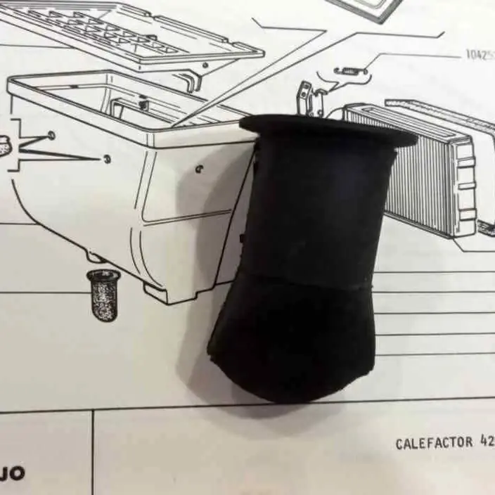 Fiat 128 goma desagote calefactor