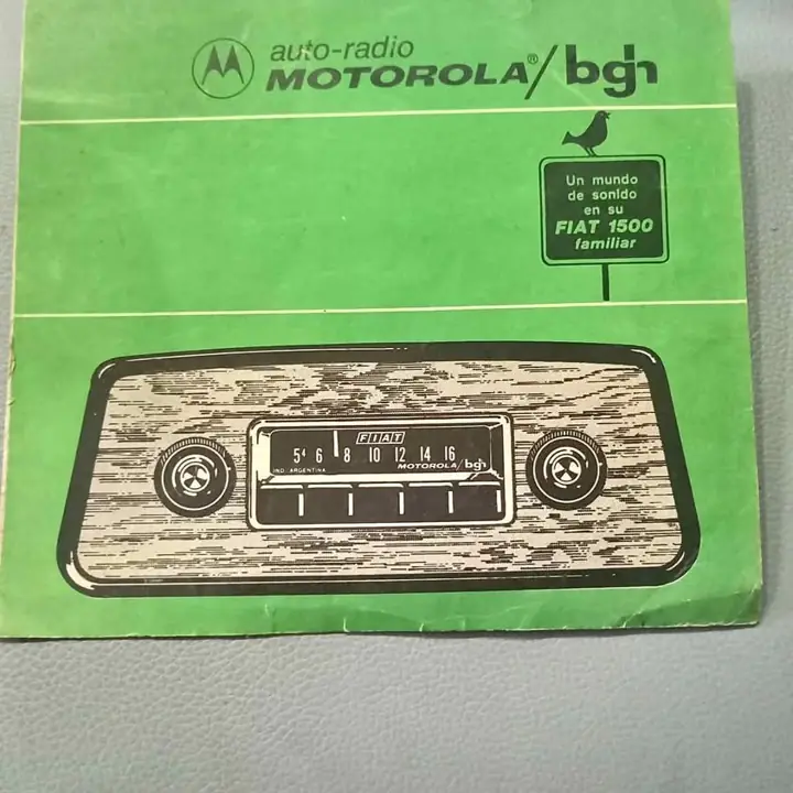 Fiat 1500 manual radio motorola