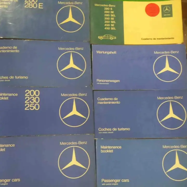 Mercedes benz cuardenos de mantenimiento