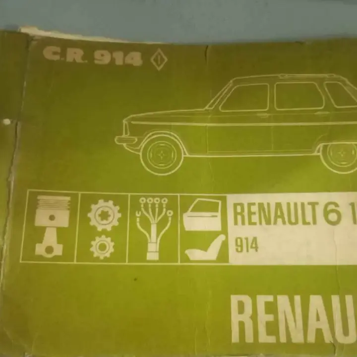Renault 6 manual despiece original