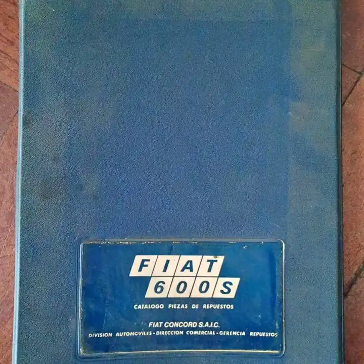 Fiat 600 S manual despiece original