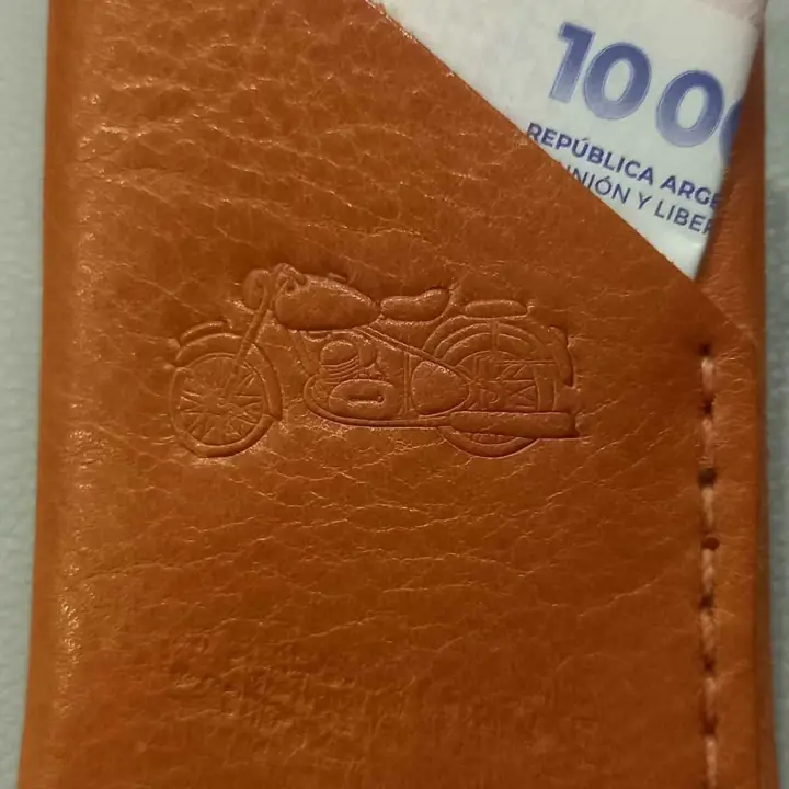 Billetera tarjetero moto antigua