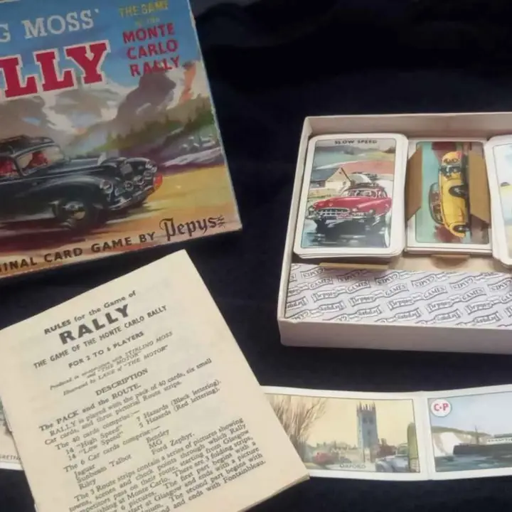 Stirling moss rally montecarlo juego cartas