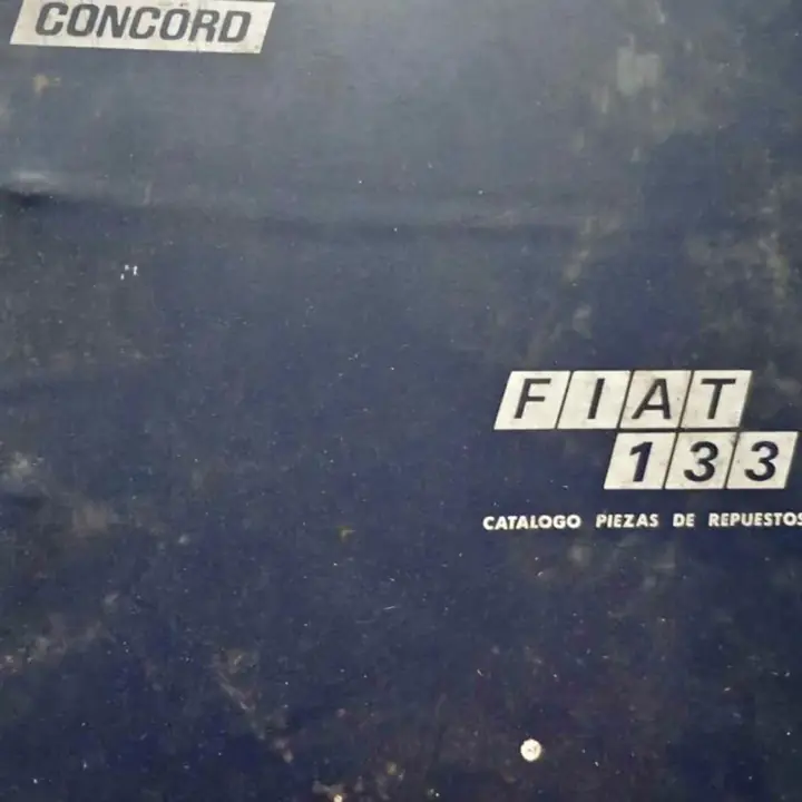 Fiat 133 manual despiece original