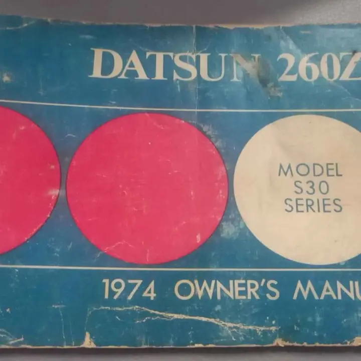 Datsun 260 z manual usuario