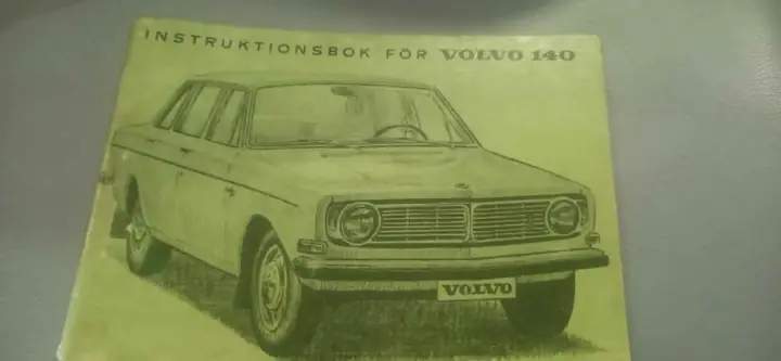 Volvo 140 manual del usuario en sueco
